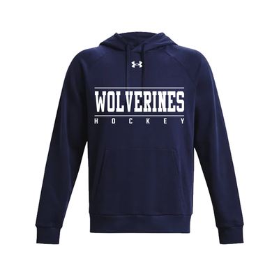 UA RIVAL FLEECE YOUTH HOODIE - WOLVERINES