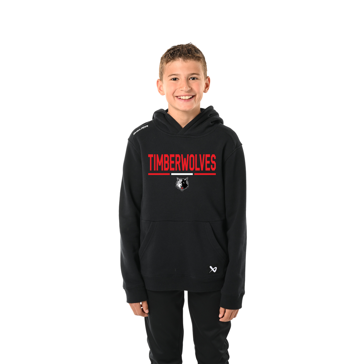 S25 BAUER TEAM ULTIMATE YTH HOODIE - TIMBERWOLVES