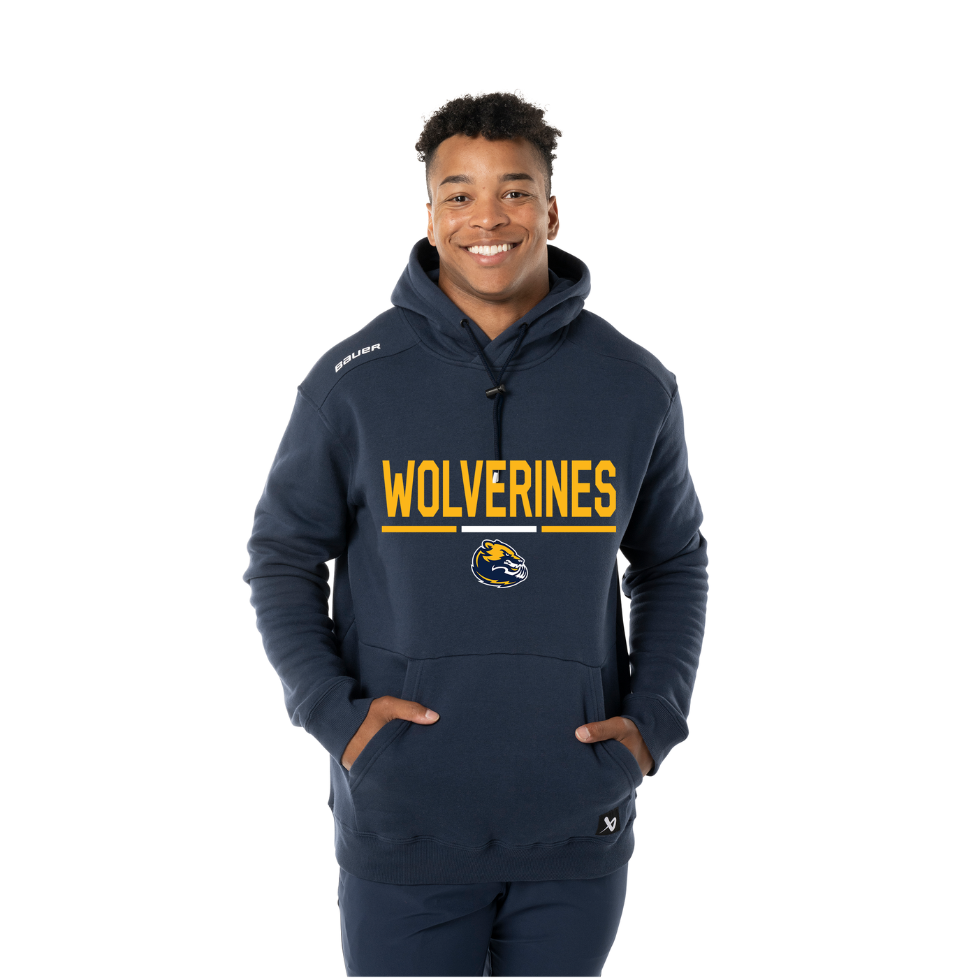 S25 BAUER TEAM ULTIMATE SR HOODIE - WOLVERINES