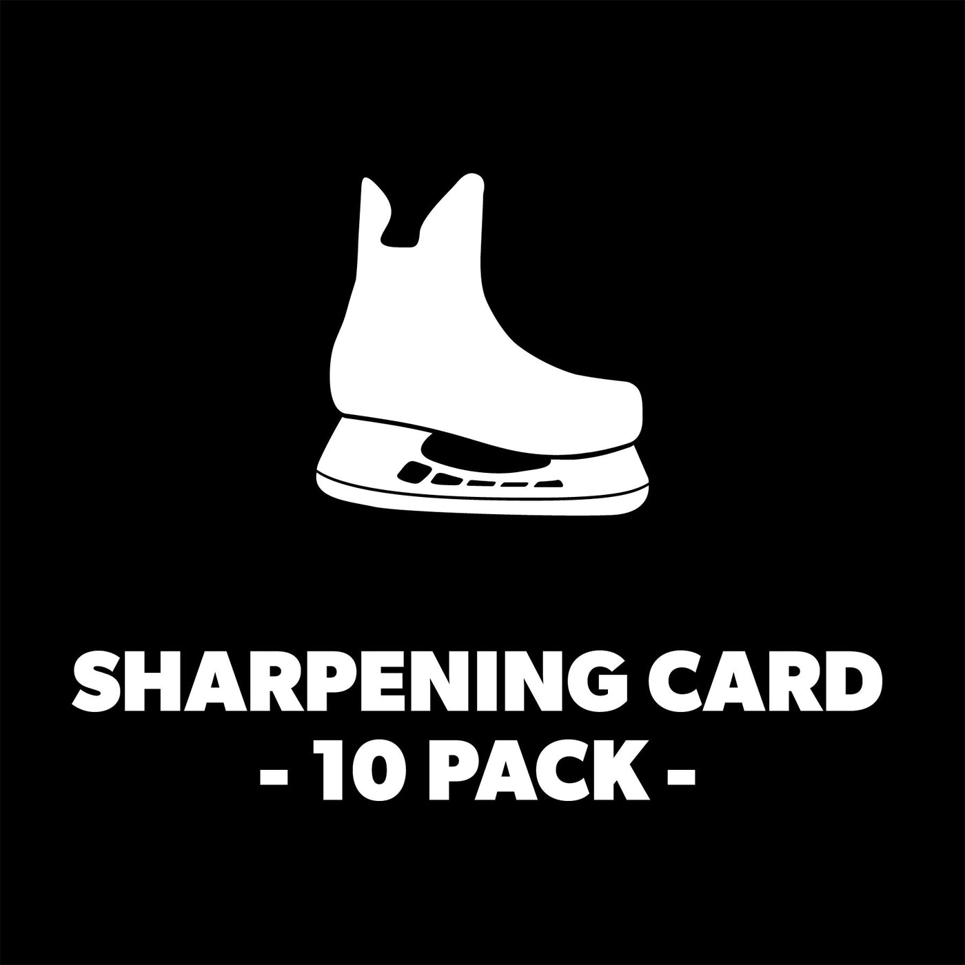 Skate Sharpening Card - 10 Pack