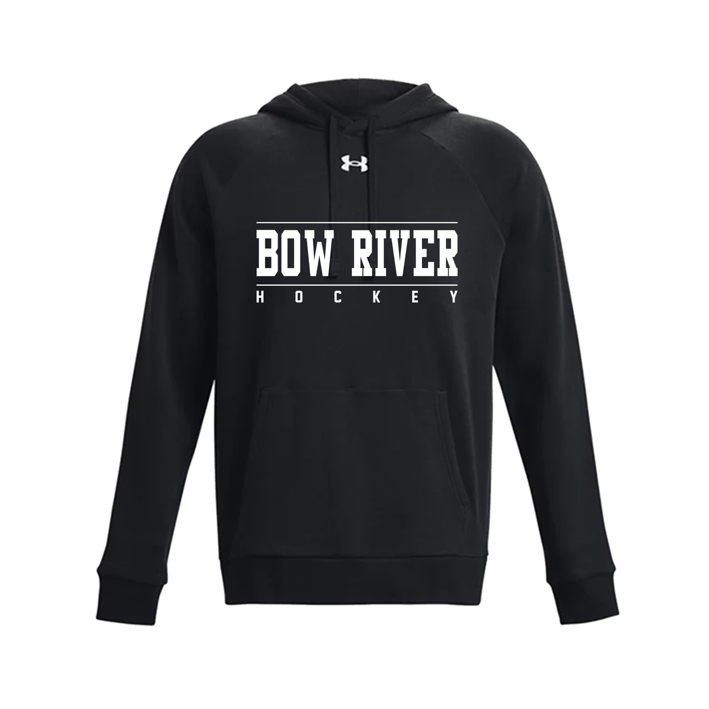 UA RIVAL FLEECE YOUTH HOODIE - BOW RIVER