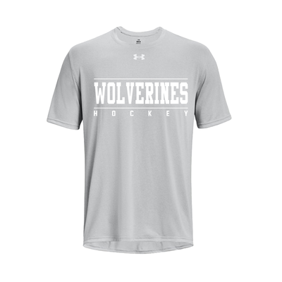 UA TEAM TECH YOUTH TEE - WOLVERINES