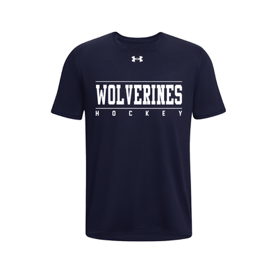 UA TEAM TECH YOUTH TEE - WOLVERINES