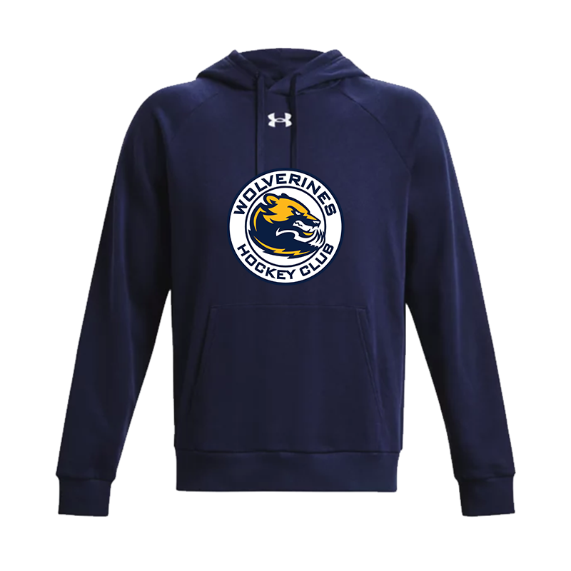 UA RIVAL FLEECE YOUTH HOODIE - WOLVERINES