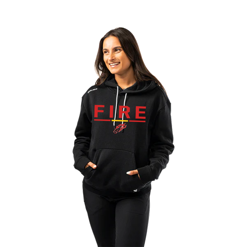 WOMENS TEAM PULLOVER HOODIE - FIRE