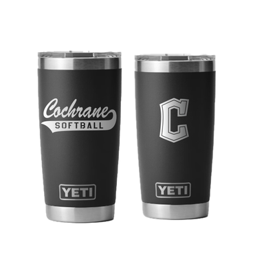 YETI RAMBLER 20 OZ TUMBLER - COCHRANE BASEBALL