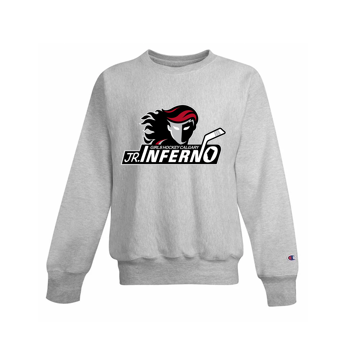 CHAMPION POWERBLEND ADULT CREWNECK- INFERNO