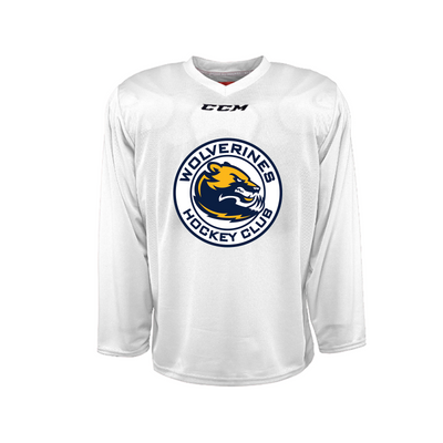 Wolverines White Practice Jersey