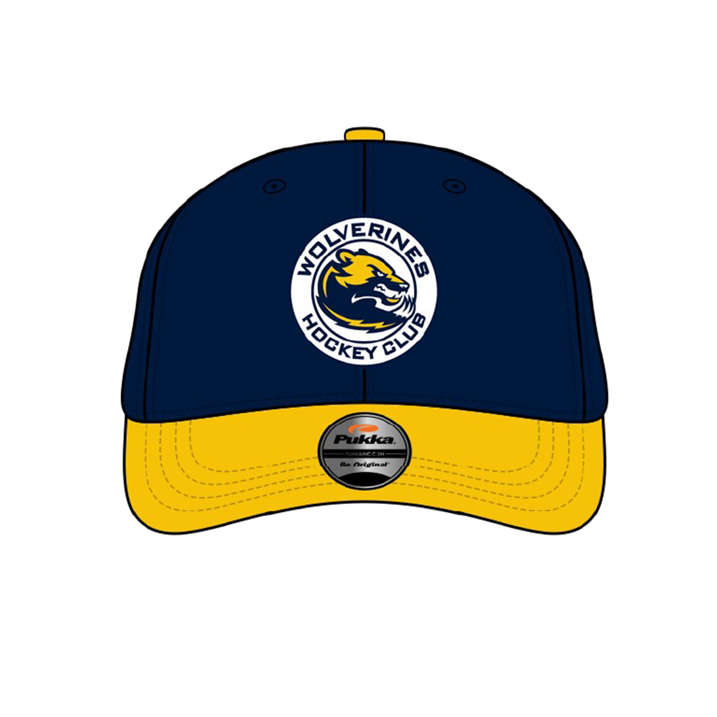 Wolverines Navy Fitted Hat